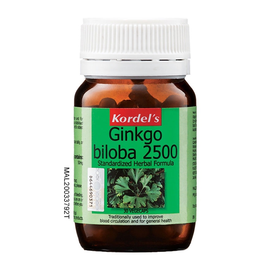 Ginkgo Biloba 2500mg 30 vegecaps