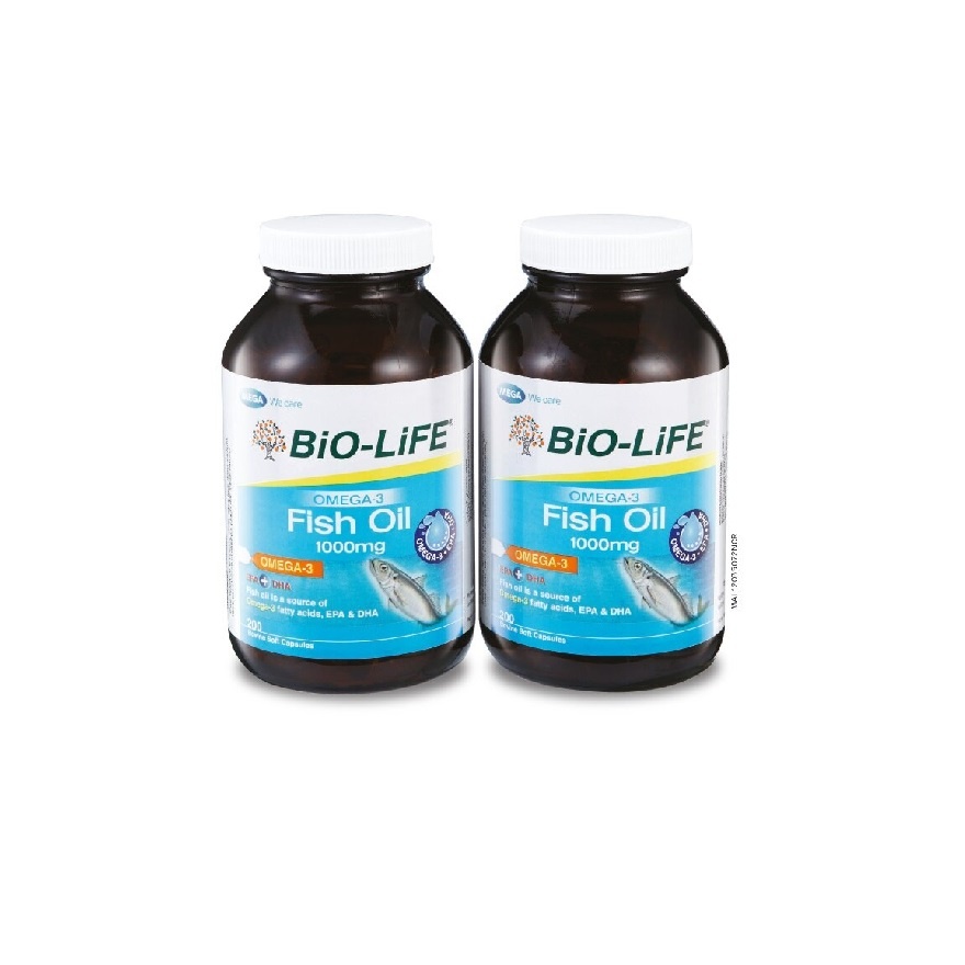 Bio-Life Omega 3 Fish Oil 2X200S image
