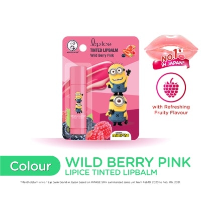 MENTHOLATUM LIPCARE  Fruity Lipbalm Wild Berry Pink (Minion)