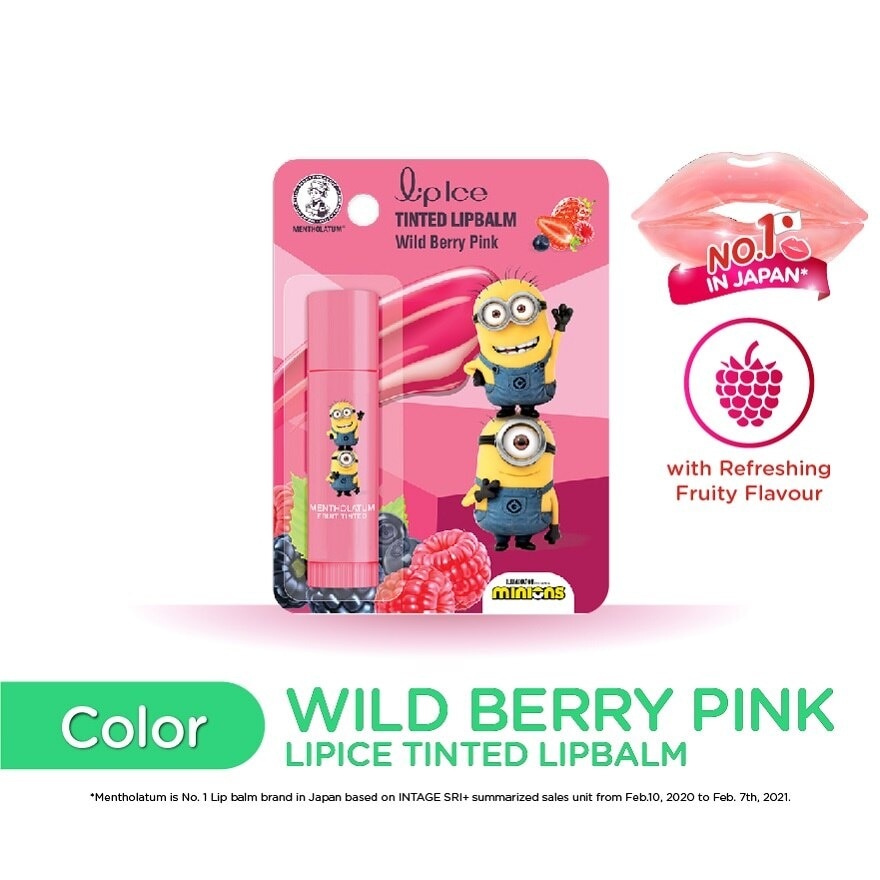 Fruity Lipbalm Wild Berry Pink (Minion)