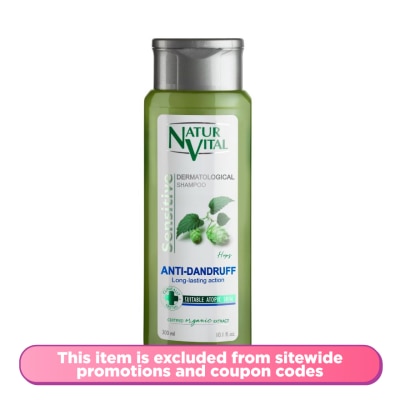NATURVITAL Sensitive Shampoo - Hops - Anti Dandruff 300ML