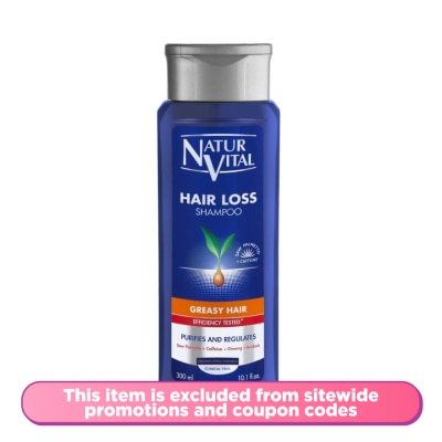 NATURVITAL Hair Loss Shampoo - Greasy Hair 300ML