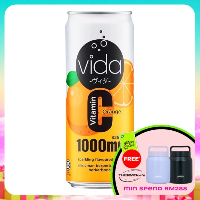 VIDA - 1000mg Orange Flavor Carbonated 325ML