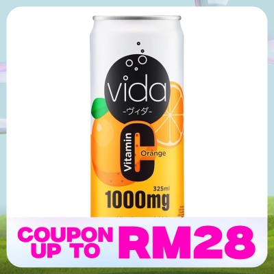 VIDA 1000mg Orange Flavor Carbonated 325ML