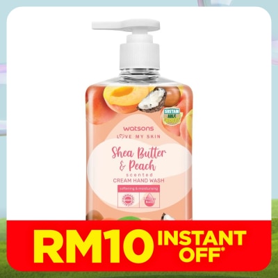WATSONS SHEA BUTTER & PEACH SCENTED CREAM HAND WASH