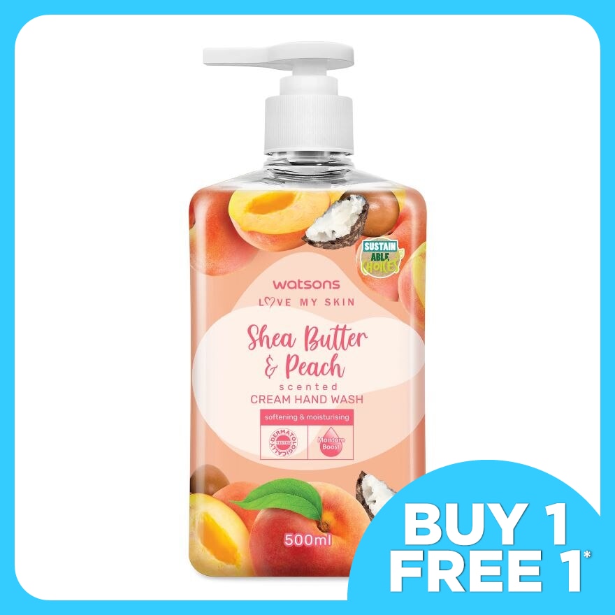 SHEA BUTTER & PEACH SCENTED CREAM HAND WASH