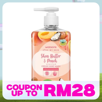WATSONS SHEA BUTTER & PEACH SCENTED CREAM HAND WASH