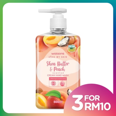 WATSONS SHEA BUTTER & PEACH SCENTED CREAM HAND WASH