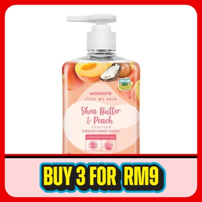 WATSONS - SHEA BUTTER & PEACH SCENTED CREAM HAND WASH
