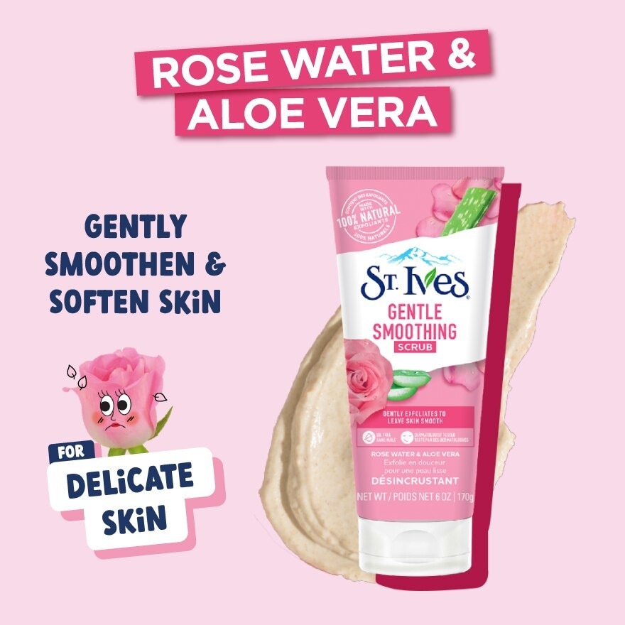 Rose Water & Aloe Vera Scrub 170g