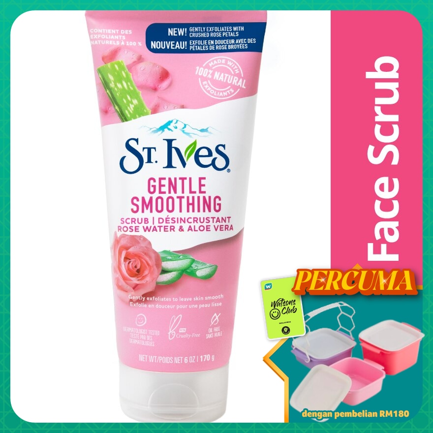 Rose Water & Aloe Vera Scrub 170g