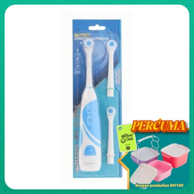 WATSONS - Battery Operate Toothbrush 1'S + Refill Head 2's