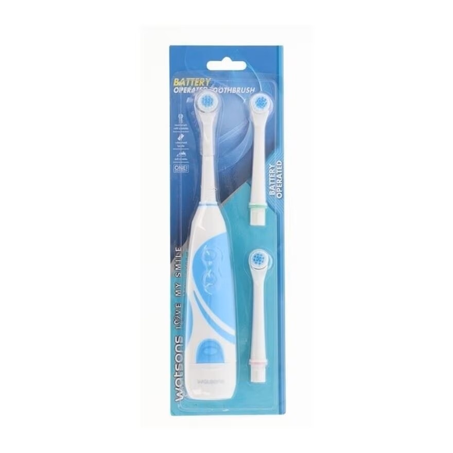 Battery Operate Toothbrush 1'S + Refill Head 2's