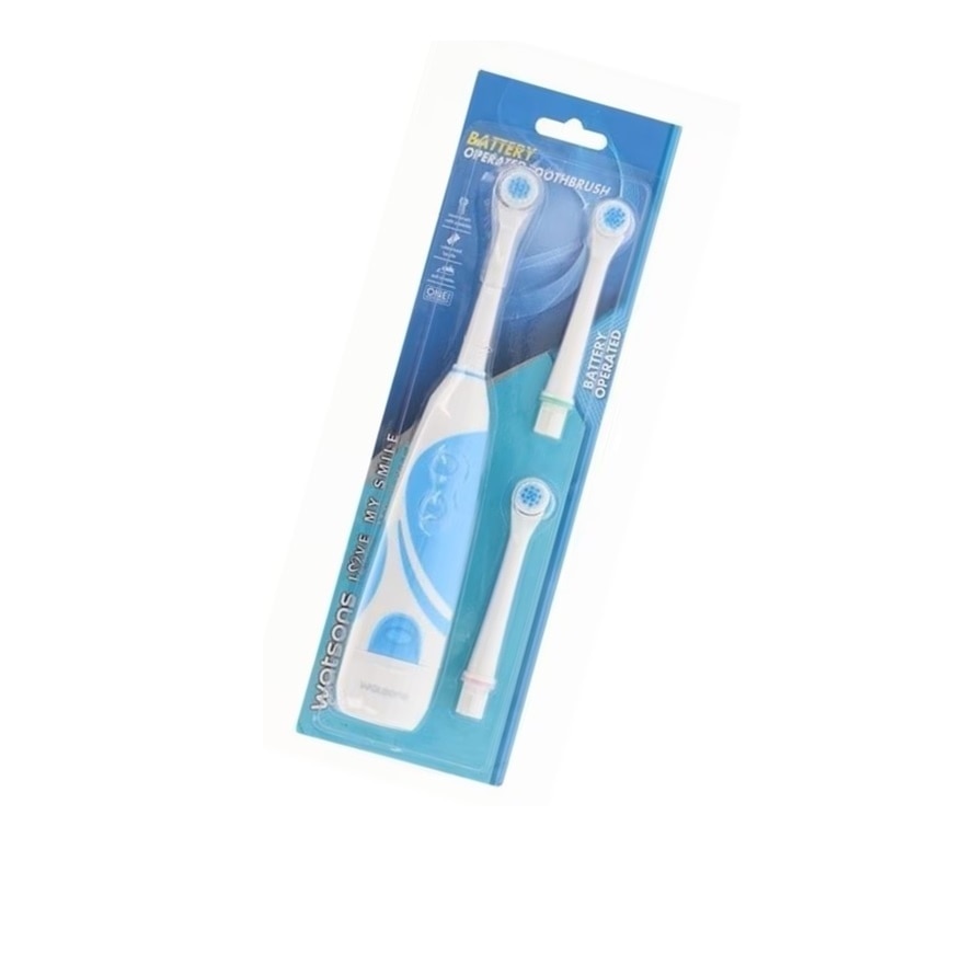 Battery Operate Toothbrush 1'S + Refill Head 2's