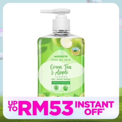 WATSONS GREEN TEA & APPLE SCENTED GEL HAND WASH