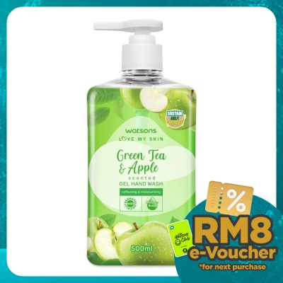 WATSONS GREEN TEA & APPLE SCENTED GEL HAND WASH