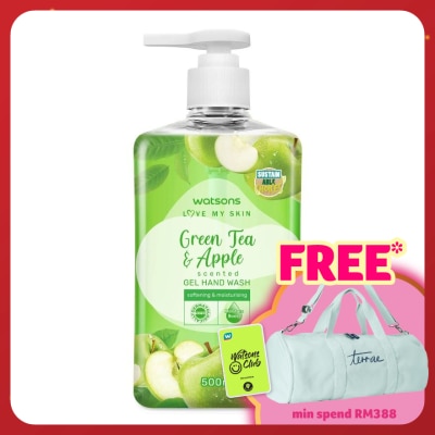 WATSONS GREEN TEA & APPLE SCENTED GEL HAND WASH