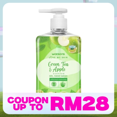 WATSONS GREEN TEA & APPLE SCENTED GEL HAND WASH