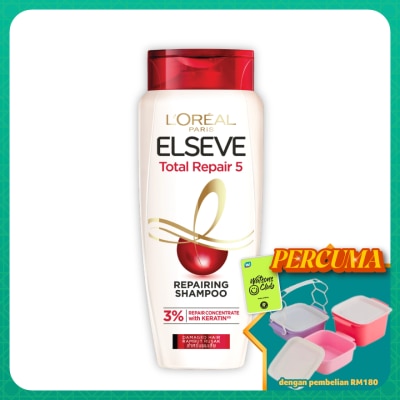 L'OREAL PARIS ELSEVE - Elseve Total Repair 5 Shampoo 280ml