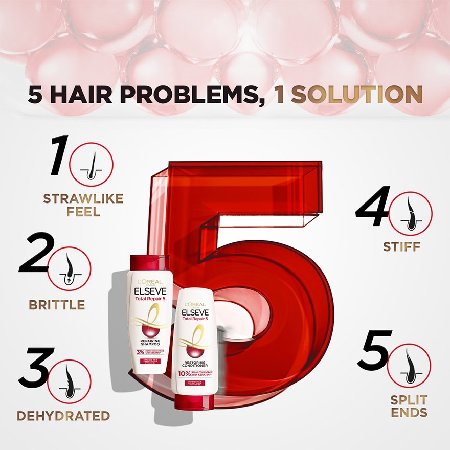 Elseve Total Repair 5 Shampoo 620ml image