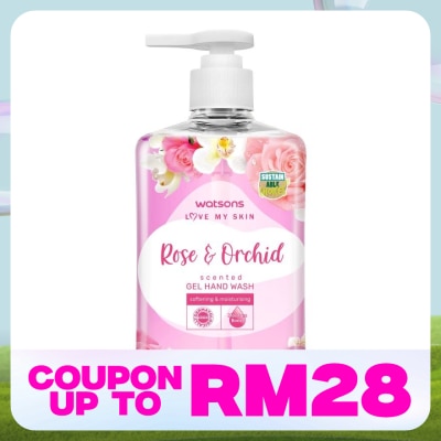 WATSONS ROSE & ORCHID SCENTED GEL HAND WASH