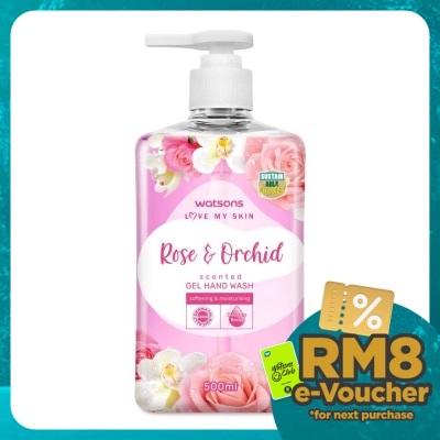 WATSONS ROSE & ORCHID SCENTED GEL HAND WASH