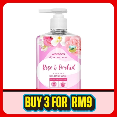 WATSONS - ROSE & ORCHID SCENTED GEL HAND WASH