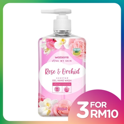 WATSONS ROSE & ORCHID SCENTED GEL HAND WASH