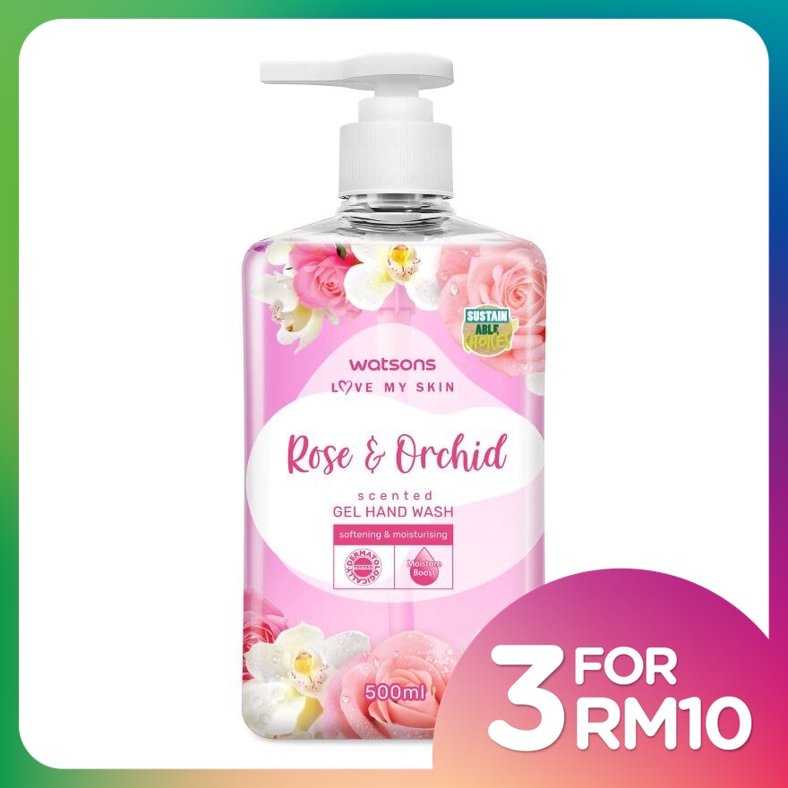 ROSE & ORCHID SCENTED GEL HAND WASH