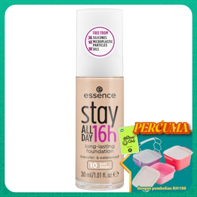 ESSENCE - Stay All Day 16h Long-lasting Foundation 10 Soft Beige