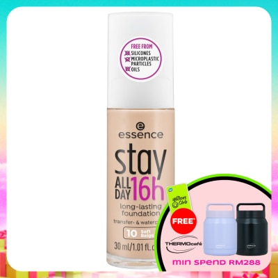 ESSENCE - Stay All Day 16h Long-lasting Foundation 10 Soft Beige