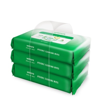 WATSONS Antibacterial Cleansing Wipes 50sx3