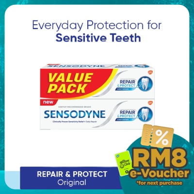 SENSODYNE Repair & Protect Original Sensitive Toothpaste 100g x 2