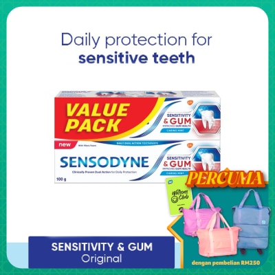 SENSODYNE Sensitivity & Gum Original Sensitive Toothpaste 100gx2
