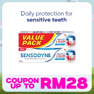 SENSODYNE Sensitivity & Gum Original Sensitive Toothpaste 100gx2