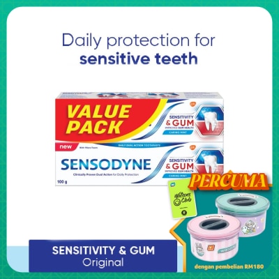 SENSODYNE Sensitivity & Gum Original Sensitive Toothpaste 100gx2