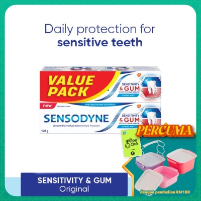 SENSODYNE - Sensitivity & Gum Original Sensitive Toothpaste 100gx2