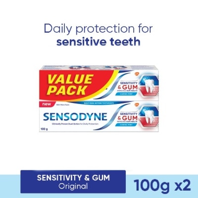 SENSODYNE Sensitivity & Gum Original Sensitive Toothpaste 100gx2