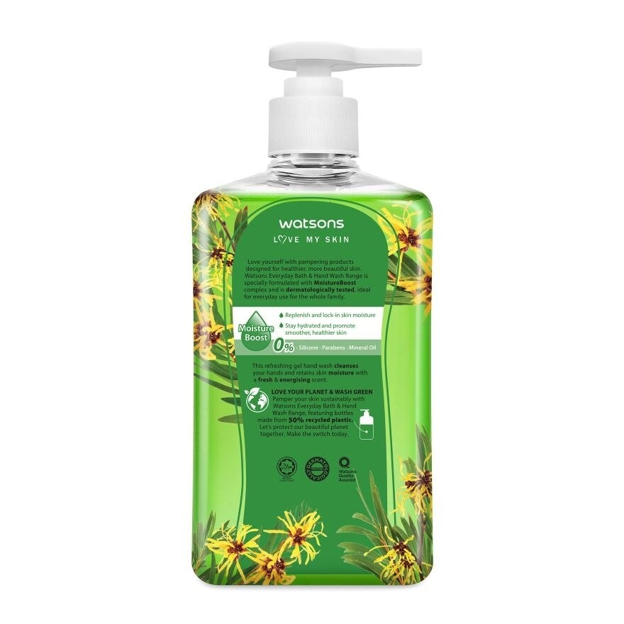 TEA TREE & WITCH HAZEL SCENTED GEL HAND WASH