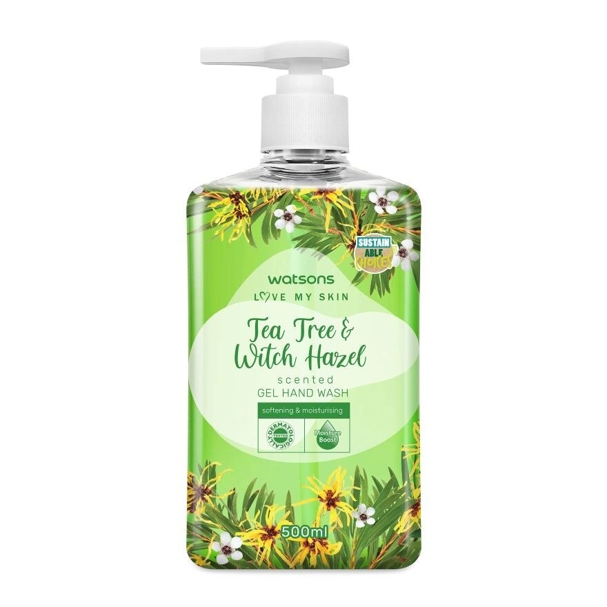 TEA TREE & WITCH HAZEL SCENTED GEL HAND WASH