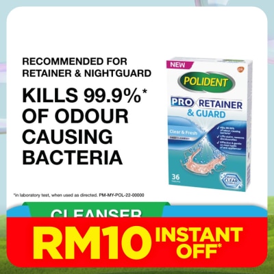 POLIDENT POLIDENT PRORETAINER & GUARD DAILY CLEANSER 36S