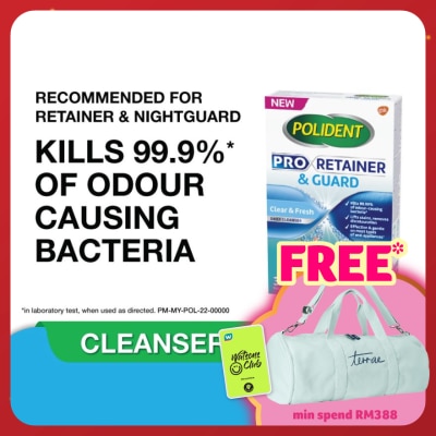 POLIDENT POLIDENT PRORETAINER & GUARD DAILY CLEANSER 36S