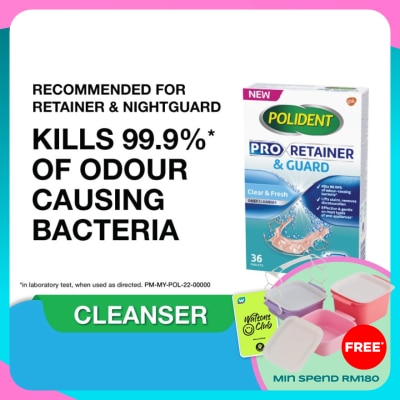 POLIDENT POLIDENT PRORETAINER & GUARD DAILY CLEANSER 36S