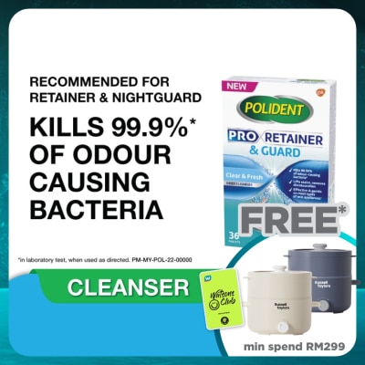 POLIDENT POLIDENT PRORETAINER & GUARD DAILY CLEANSER 36S