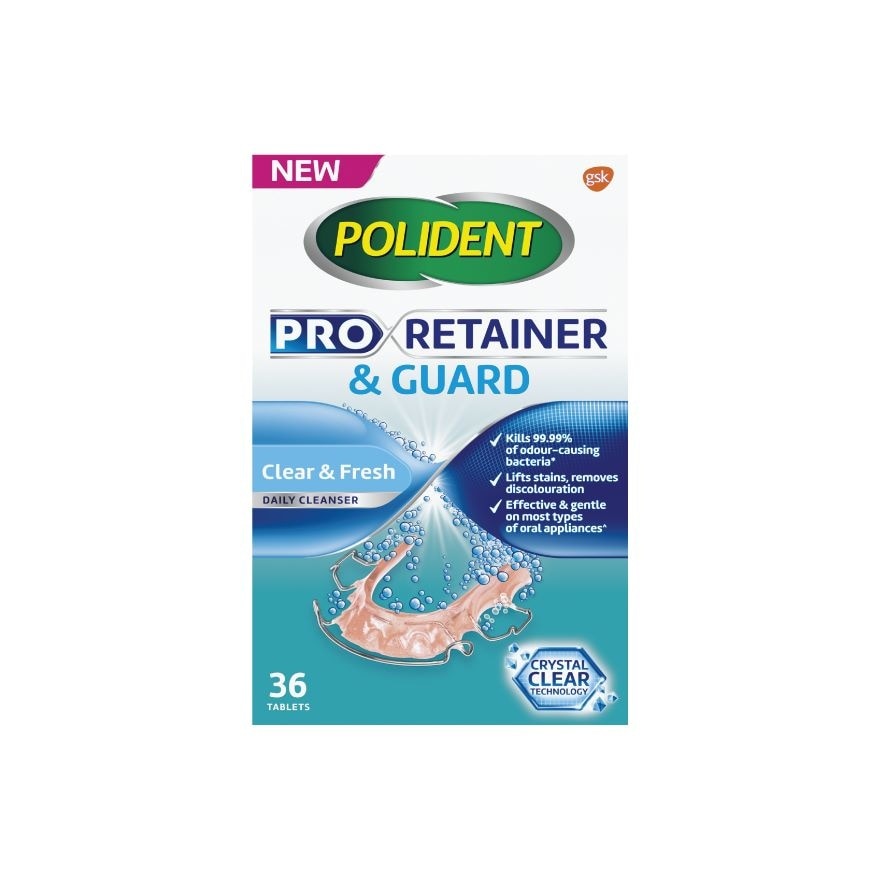 POLIDENT PRORETAINER & GUARD DAILY CLEANSER 36S