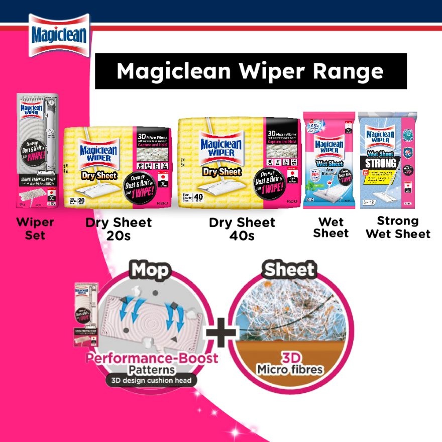 Floor Cleaning Wiper Dry Sheet 20s image