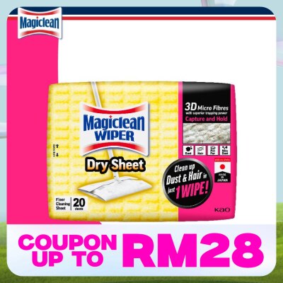 MAGICLEAN  Floor Cleaning Wiper Dry Sheet 20s