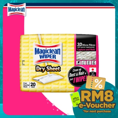 MAGICLEAN  Floor Cleaning Wiper Dry Sheet 20s