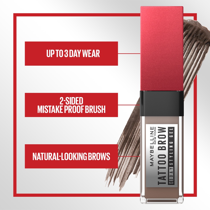 Tattoo Brow 3-Day Styling Gel Medium Brown image