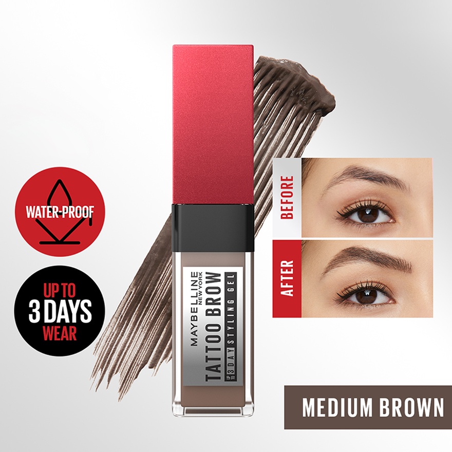 Tattoo Brow 3 Day Styling Gel Medium Brown image